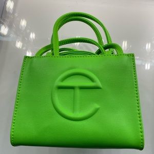 Lime green Telfar bag